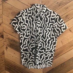 Men’s Short Sleeve button up shirt Saturdays NYC